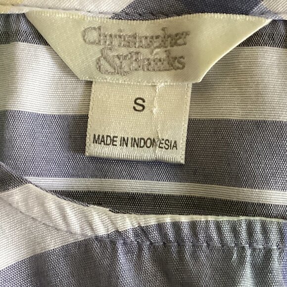 Christopher & Banks Plaid Sleeveless Tank Top Side Slits Lightweight Sz S #71C - Picture 6 of 6